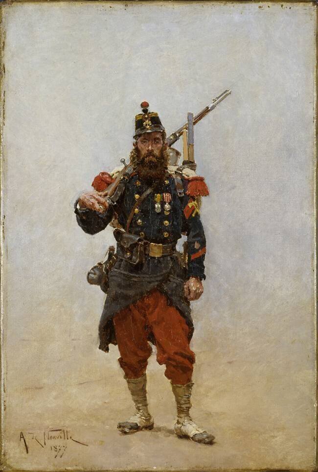 Sapeur en tenue de campagne Alphonse de Neuville