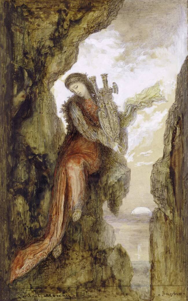 Sappho on the Cliff Gustave Moreau