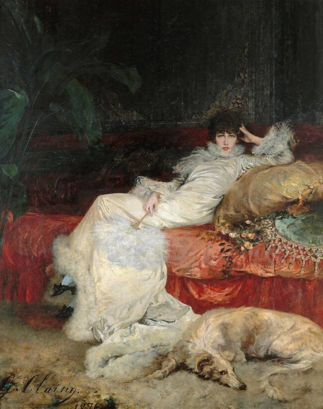 Sarah Bernhardt, Sarah-Henriette Bernard, dite (1844-1923) artiste dramatique Georges Clairin