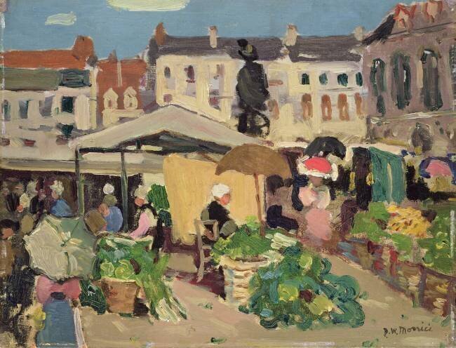 Scène de marché James Wilson Morrice