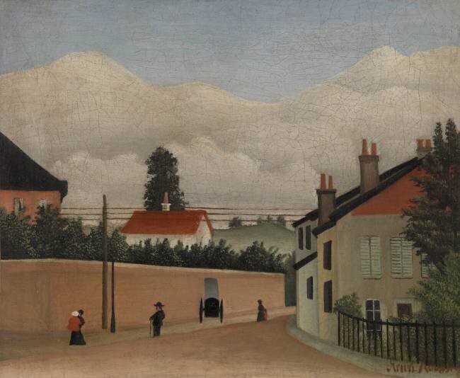 Scène de rue Henri Rousseau