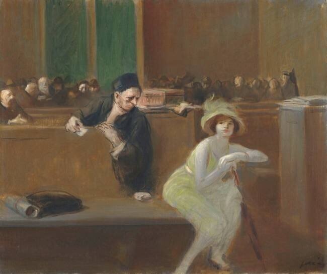 Scène de tribunal Jean-Louis Forain