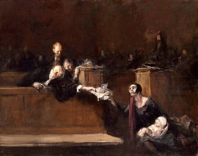 scène de tribunal Jean-Louis Forain