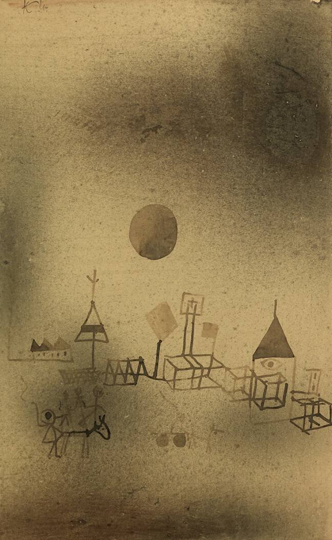 Scène en dehors de la ville Paul Klee