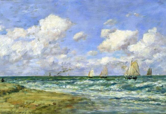 Scène marine Eugène Boudin