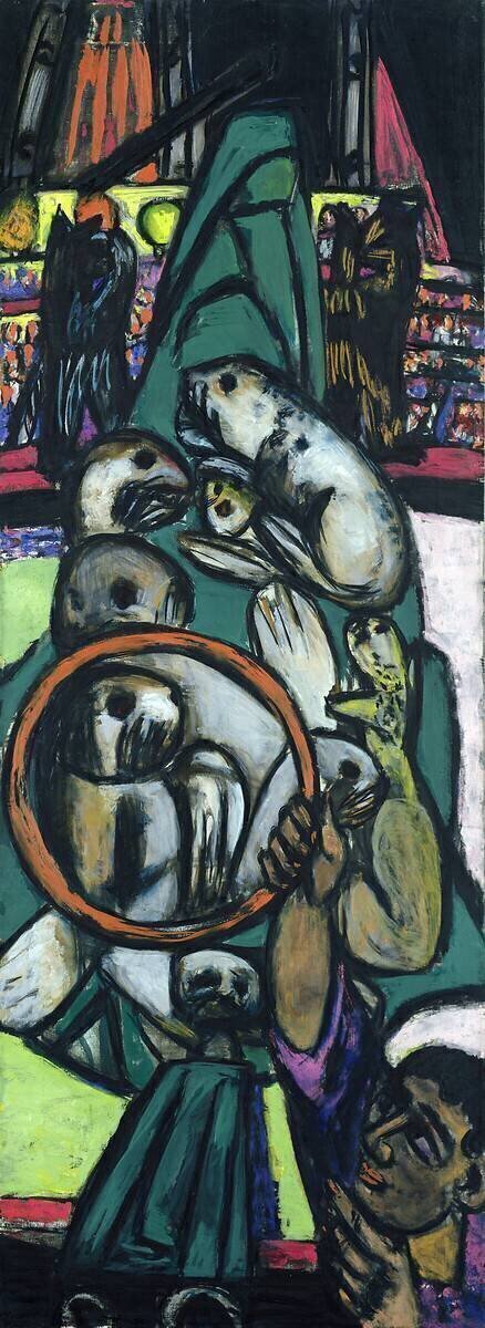 Les phoques dans le cirque Max Beckmann