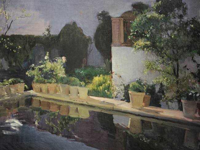 Séville, Alcázar, piscine Joaquin Sorolla y Bastida