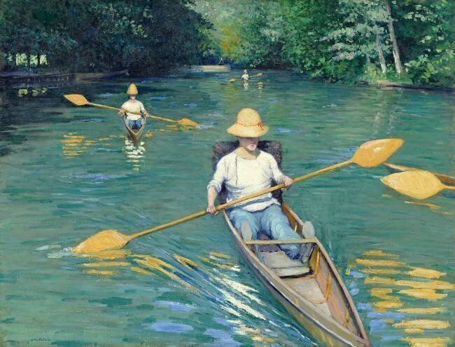 Skiffs Gustave Caillebotte