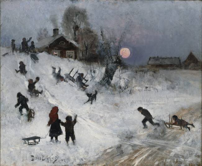 Sledging Bruno Liljefors