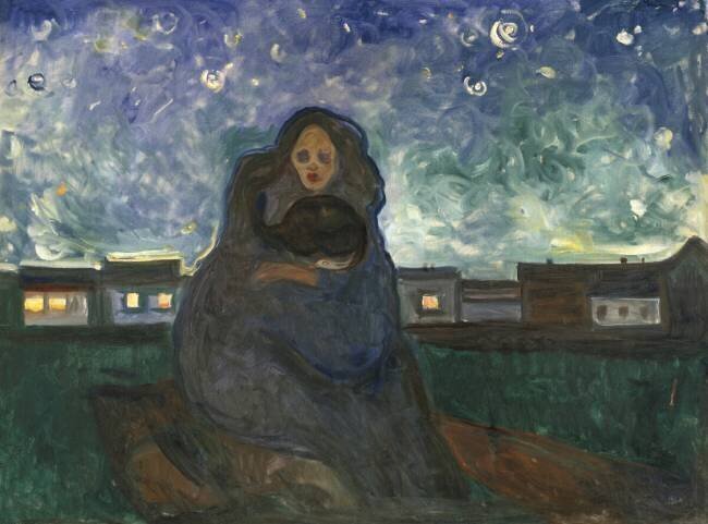 Sous les étoiles Edvard Munch