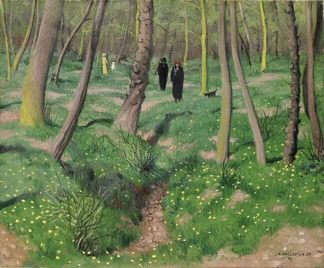 Sous-bois au printemps Félix Vallotton