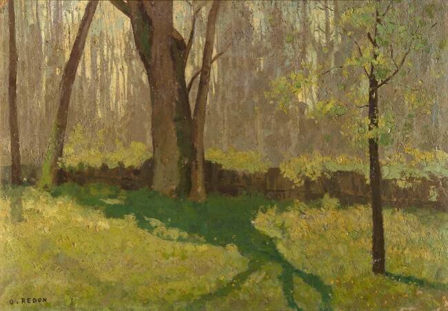 Sous-bois au printemps Odilon Redon