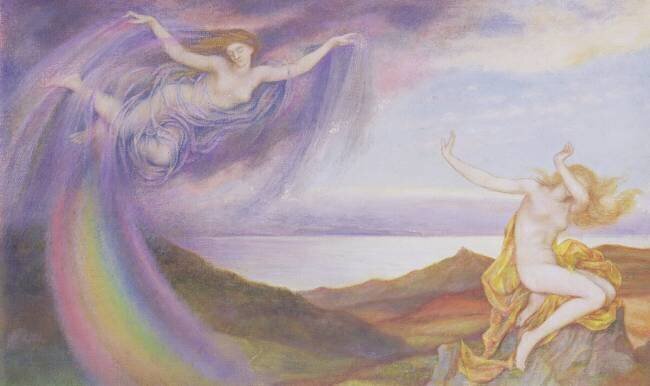 Sunbeam and Summer Shower Evelyn de Morgan
