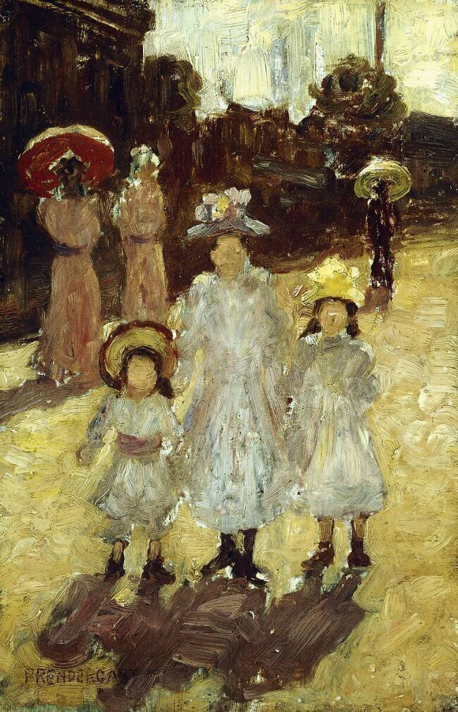 Sunday Morning in Paris Maurice Brazil Prendergast