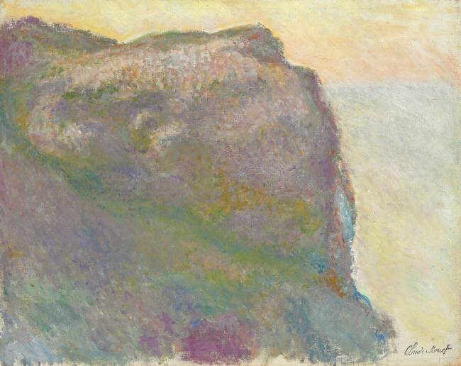 Sur la falaise Claude Monet
