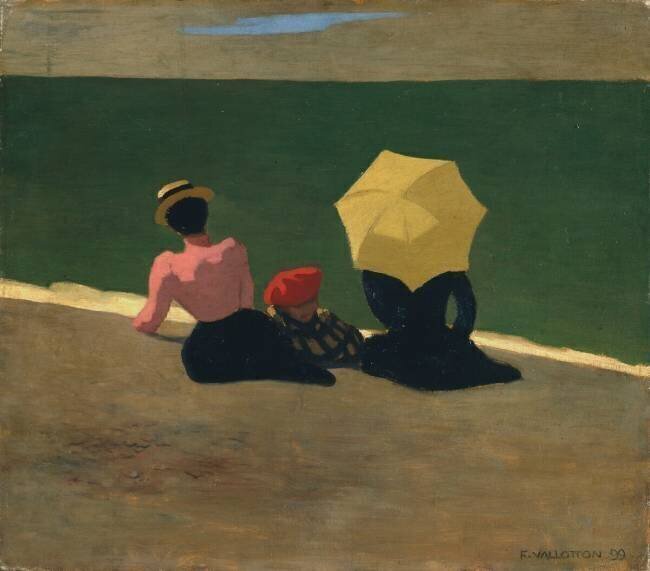 Sur la Plage Félix Vallotton