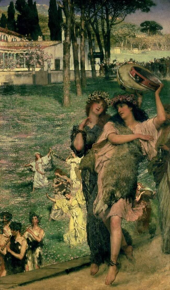Sur le chemin du temple de Cérès : Un festival printanier Lawrence Alma-Tadema