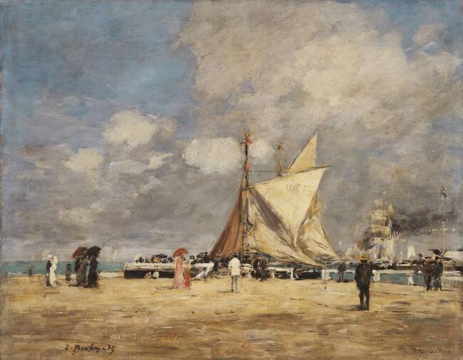 Sur le quai Eugène Boudin