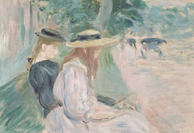 Sur un banc au bois de Boulogne Berthe Morisot