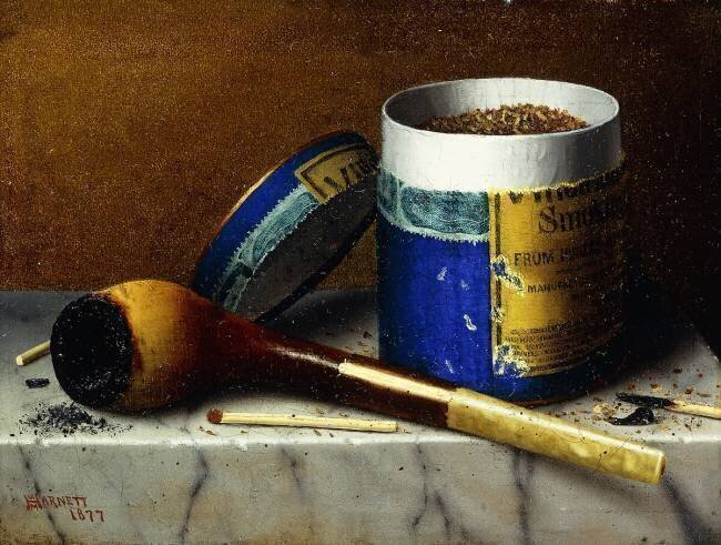Tabac et pipe William Michael Harnett