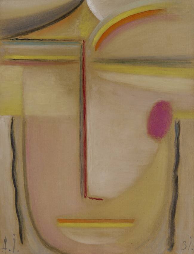 Tête abstraite : Or et rose Alexej von Jawlensky