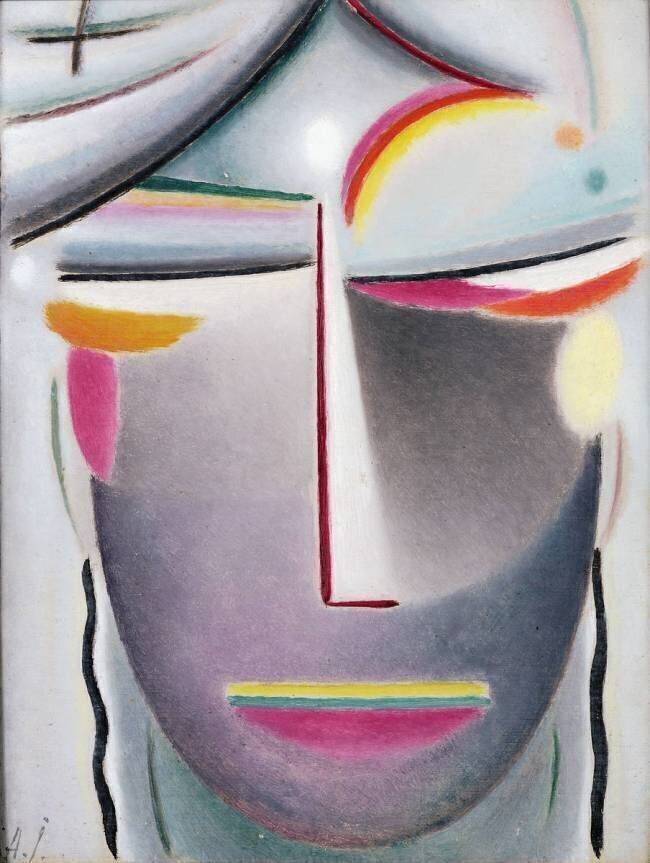 Tête (Buddha Noir) Alexej von Jawlensky