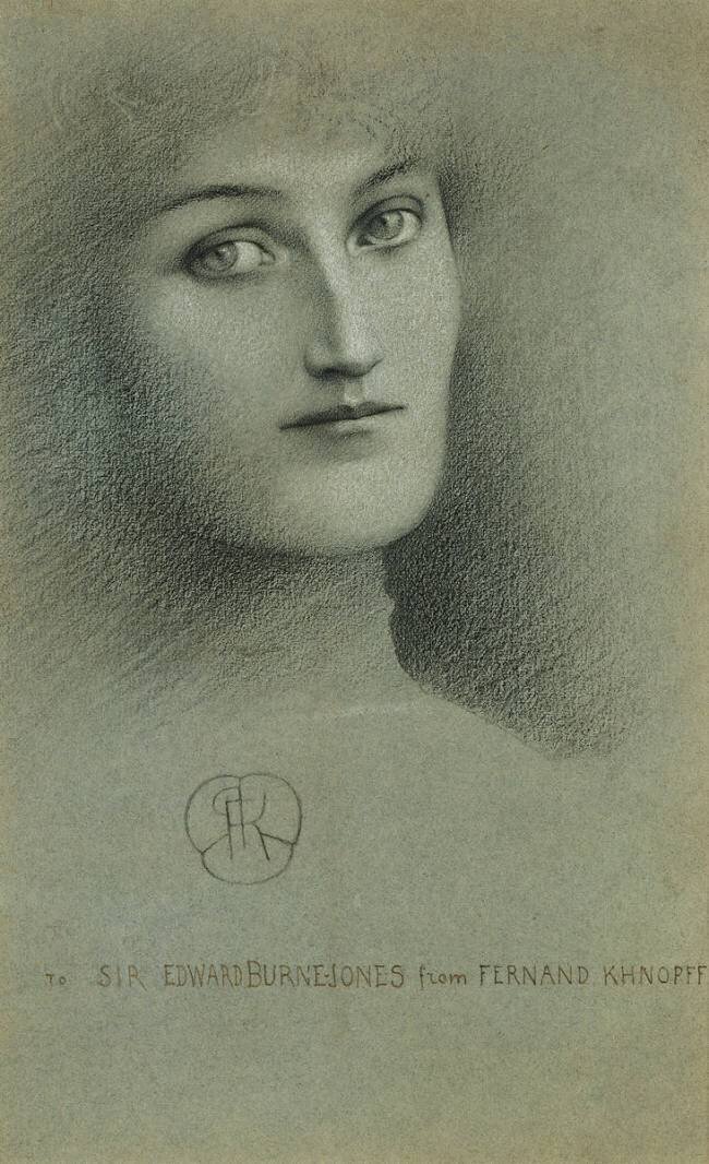 Tête de femme Fernand Khnopff