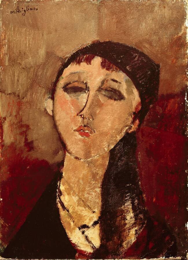 Tête d'une fille Amedeo Modigliani