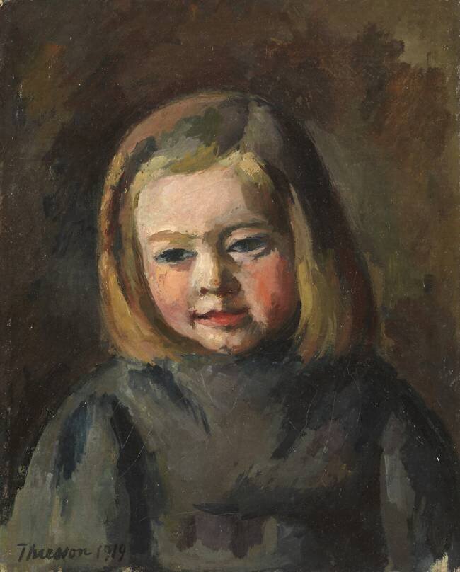 Tête d'une jeune fille Gaston Thiesson