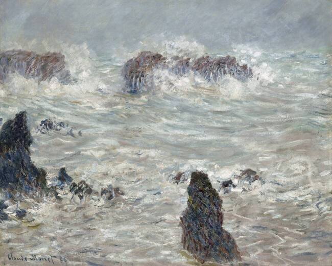 Tempête, côtes de Belle-Île Claude Monet