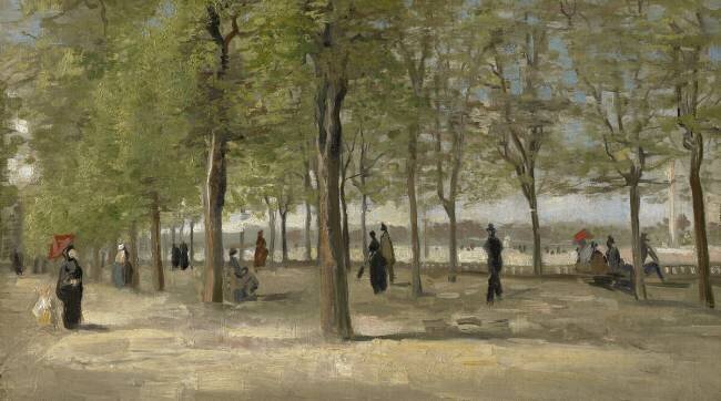Terrasse dans le jardin du Luxembourg Vincent van Gogh