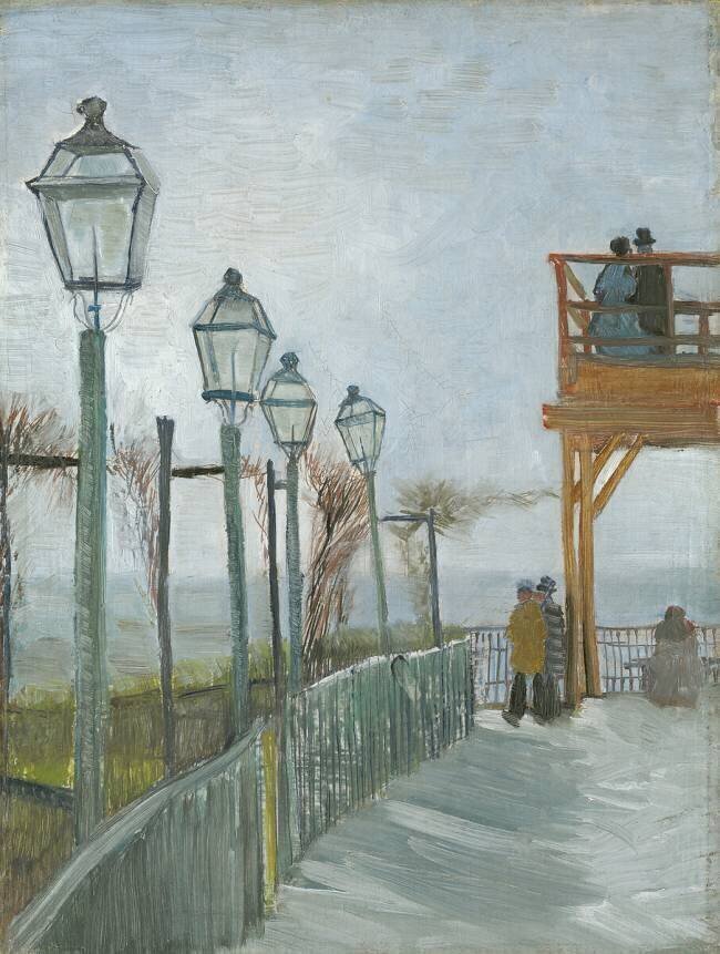 Terrasse et pont d'observation au Moulin de Blute-Fin Vincent van Gogh