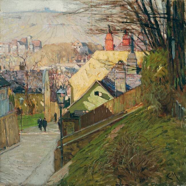 The House of Therese Krones in Dobling in Vienna Carl Moll