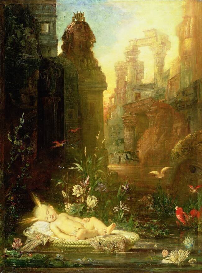 The Infant Moses Gustave Moreau