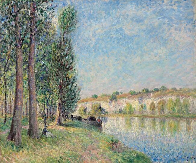 The Loing at Moret Alfred Sisley