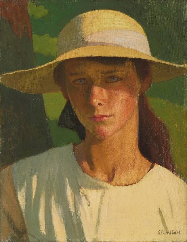 La jeune fille à la noix George Clausen