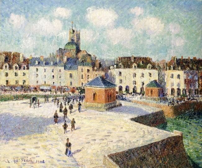 The Quay at Dieppe in Sunlight Gustave Loiseau