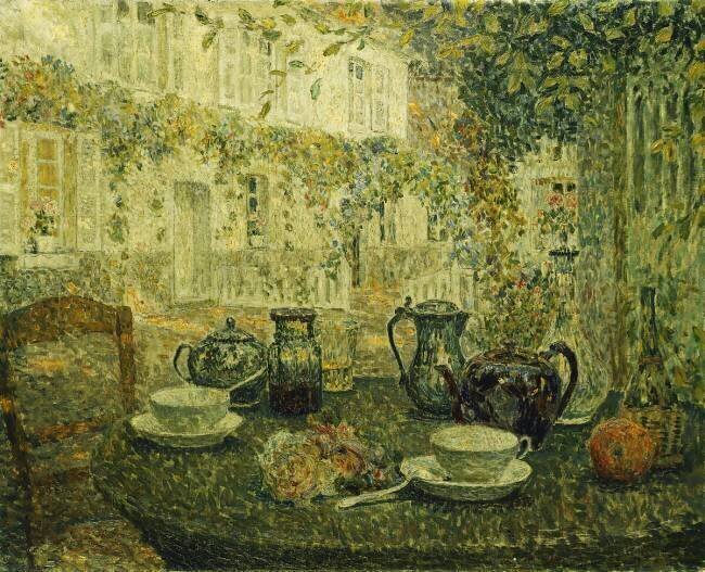 The Stone Table Henri Le Sidaner