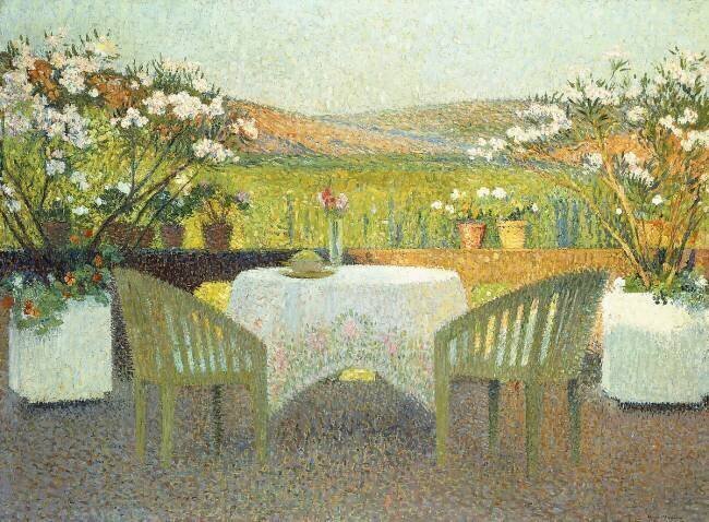 The Terrace in the Sun Henri Martin