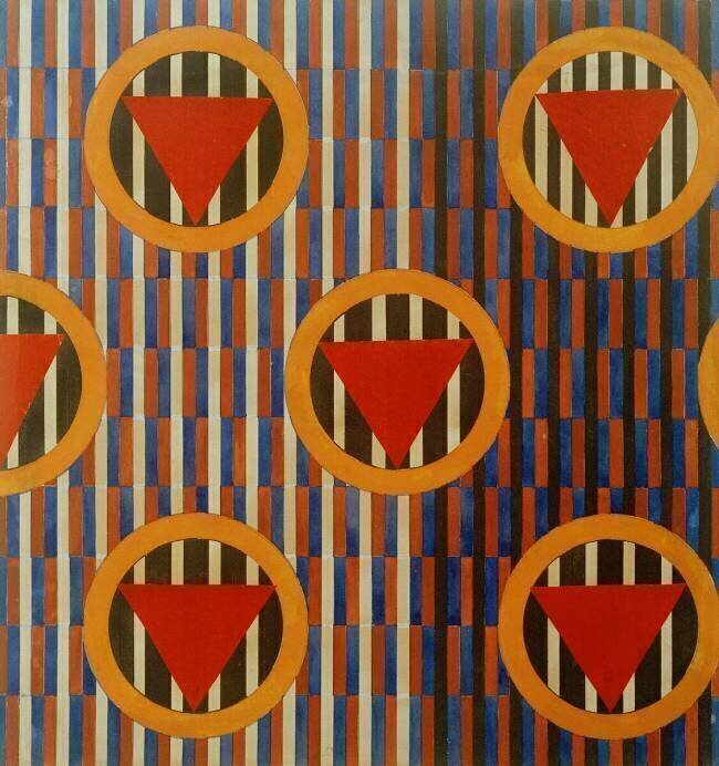 Triangles rouges dans des cercles Lioubov Popova