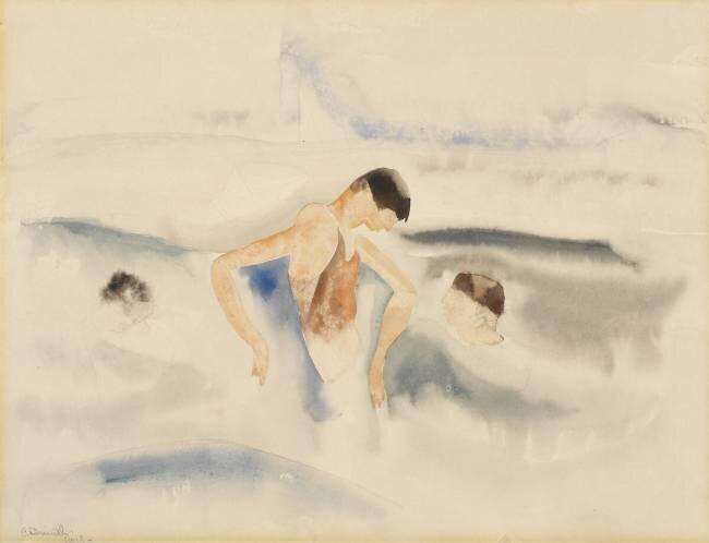 Trois figures dans l'eau Charles Demuth
