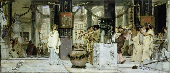Un Festival en Rome Antique Lawrence Alma-Tadema