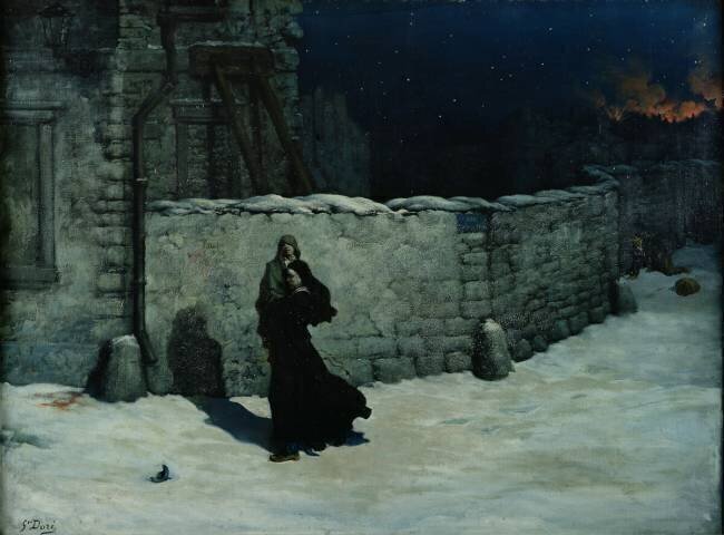 Un incident lors du siège de Paris Gustave Doré
