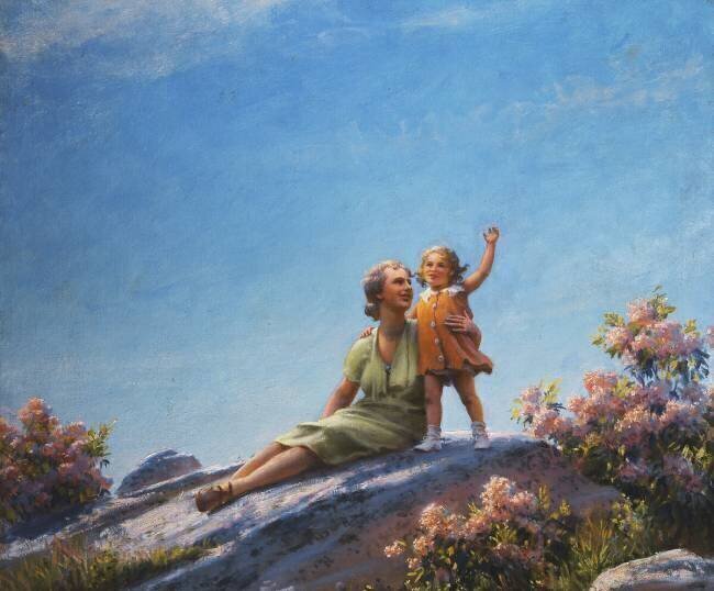 Un moment de bonheur Charles Courtney Curran