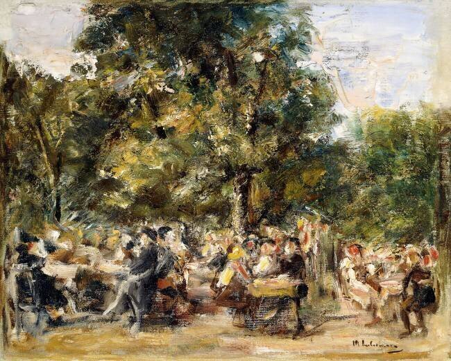 Un restaurant de jardin sur la rivière Havel Max Liebermann