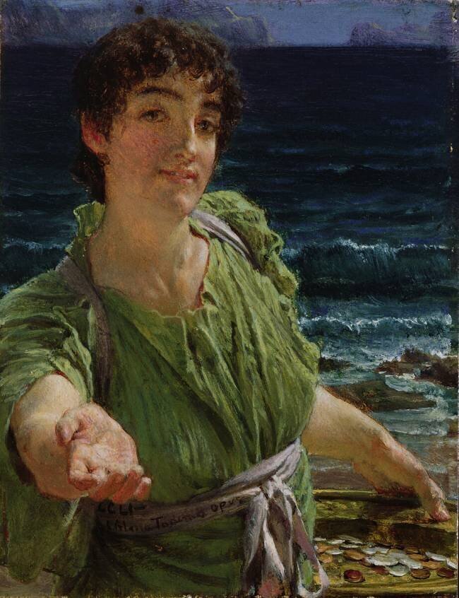 Un visage Lawrence Alma-Tadema