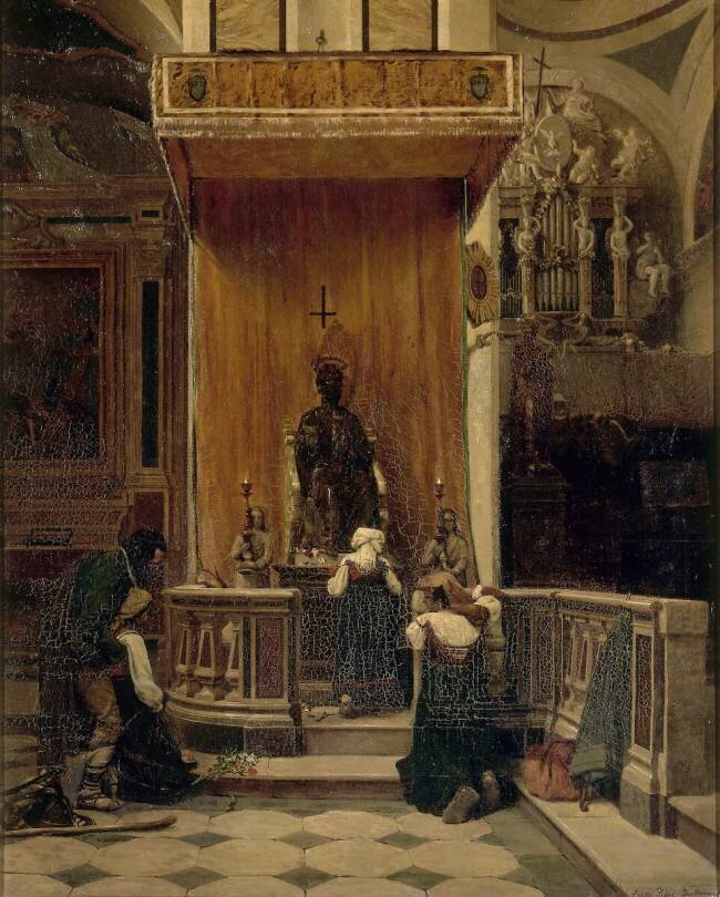 Un voeu, San Germano, Italie Edmond Lebel