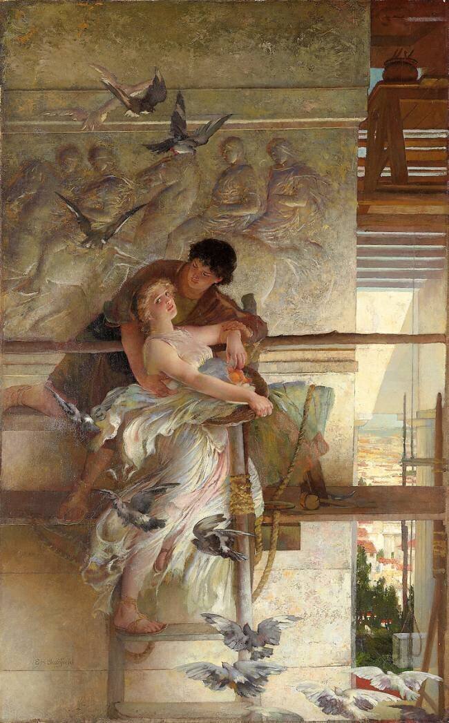 Sous l'avant-toit du temple Edwin Howland Blashfield
