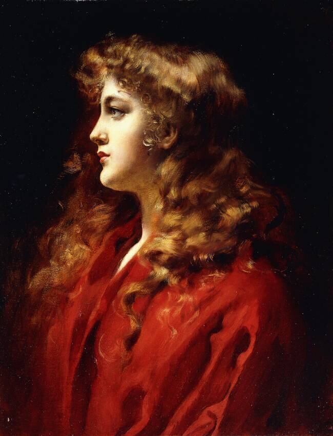 Une beauté aux cheveux d'or Leopold Schmutzler