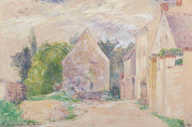 Une cour de ferme Paul Gauguin